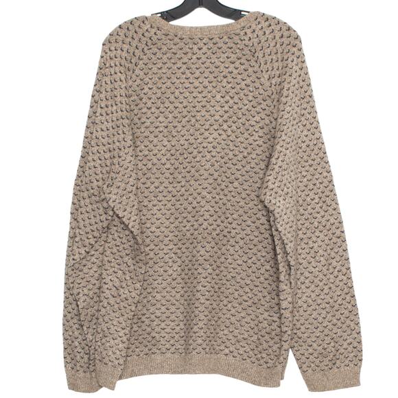 American Eagle Mens Sweater Wool Blend Seriously Soft Grandpa Brown Size XXL IZ - Picture 2 of 5
